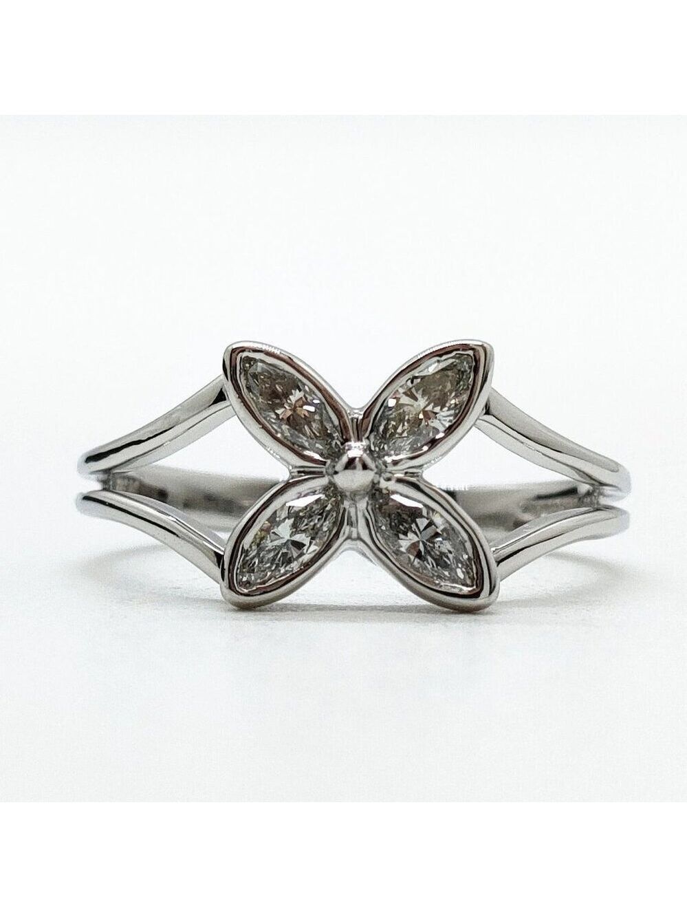 Tiffany and Co. Ring Natural Diamond Platinum 670-073125